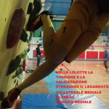 Ginocchio e Arrampicata