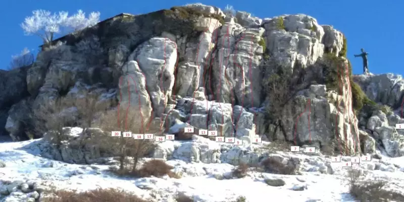 Vista sintetica del settore Soccorso Alpino - Arrampicareaguadagnolo