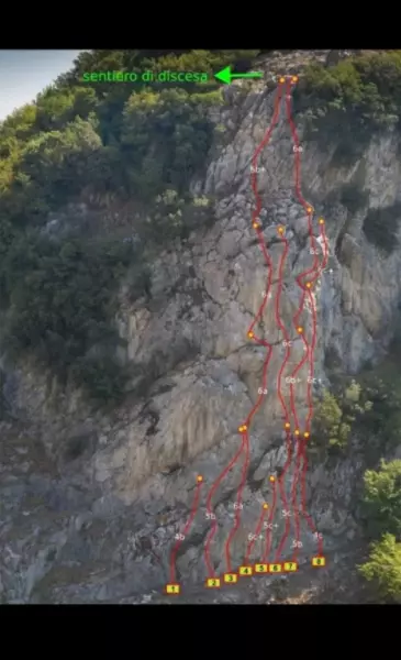 Tracciato delle vie - Bottiglieri